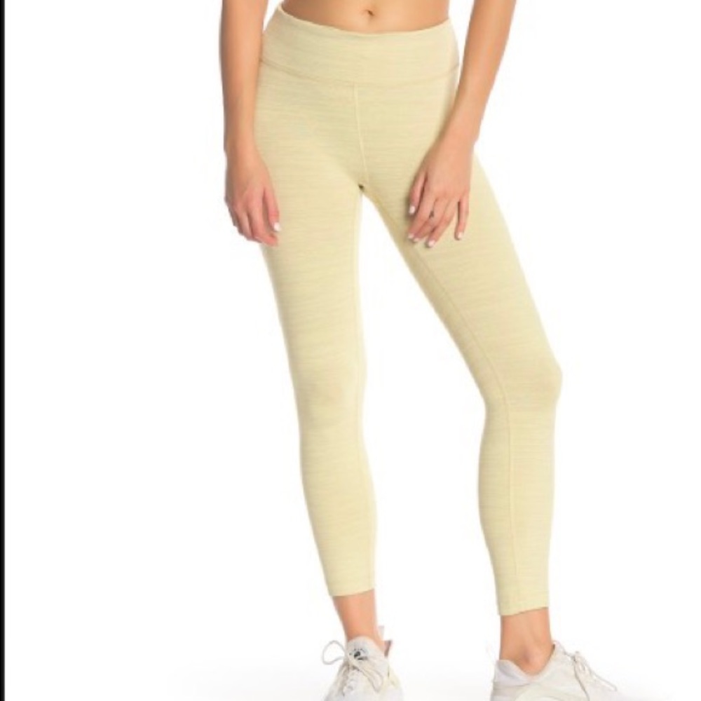 Yellow Outdoor Voices Techsweat Leggings + Bag. M.
